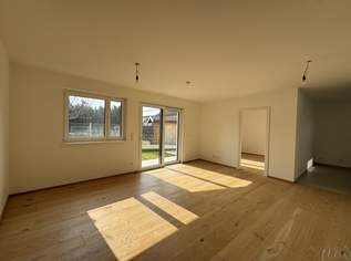 Charmante Gartenwohnung - 2 Zimmer plus Küche - südseitige Ruhelage - Erstbezug - Fußbodenheizung - WP & Solar, 341677 €, Immobilien-Wohnungen in 1220 Donaustadt