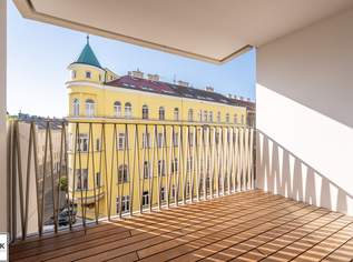 ab 1.8.25: perfekte Single- und Stadtwohnung inkl. südseitiger Loggia im Projekt Schön102 nahe U4, 915 €, Immobilien-Wohnungen in 1050 Margareten