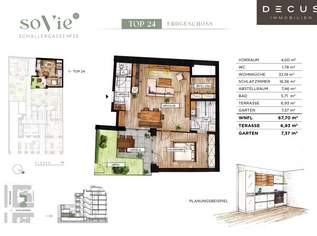 | 2 ZIMMER WOHNUNG | RUHIGER ERSTBEZUG MIT GARTEN & TERRASSE | HOFSEITIG | MEIDLING |, 398000 €, Immobilien-Wohnungen in 1120 Meidling