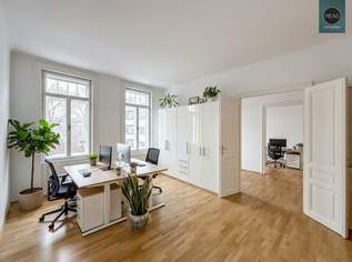 Büro: Stilvolles Altbauobjekt mit Klopfbalkon beim Währinger Schubertpark!, 1915.47 €, Immobilien-Gewerbeobjekte in 1180 Währing