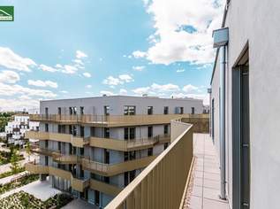 Alles was man sich wünscht – kostengünstige Heizung/“Kühlung“ über Erdwärme, PV-Anlage, weitläufige Grünflächen, 464500 €, Immobilien-Wohnungen in 1210 Floridsdorf