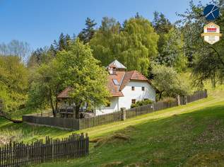 Einzellage: Idyllisches Landhaus mit ca. 9ha Wald und Teich, 647000 €, Immobilien-Häuser in 3921 Langschlag