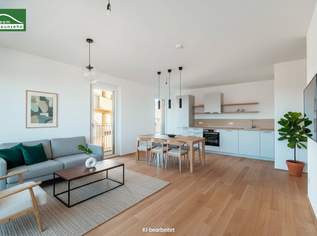 Entspannen auf Balkonien - westseitiger 3.Zimmer-Erstbezug in Grünruhelage - Provisionsfrei im "Hirschfeld", 450000 €, Immobilien-Wohnungen in 1210 Floridsdorf