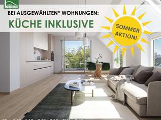 Attraktiver Neubau-Erstbezug in ruhiger Lage mit U Bahn Anbindung! Schnell anfragen! - SOMMER AKTION - KÜCHE INKLUSIVE. - WOHNTRAUM, 715122.76 €, Immobilien-Wohnungen in 1220 Donaustadt