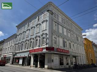 Arbeiten mit Atmosphäre: Altbaujuwel mit Mid-Century-Flair, 3240 €, Immobilien-Gewerbeobjekte in 8010 