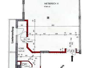 Büro / Ordination in Zentrumsnähe von Schwarzach - 98 m², 1010 €, Immobilien-Gewerbeobjekte in 5620 Schwarzach im Pongau