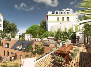 GROHGASSE 10 | südseitige 3-Zimmer Maisonette-Wohnung mit herausragender Dachterrasse | Fernwärme | Bodenkühlung | Klimaanlage, 1100000 €, Immobilien-Wohnungen in 1050 Margareten