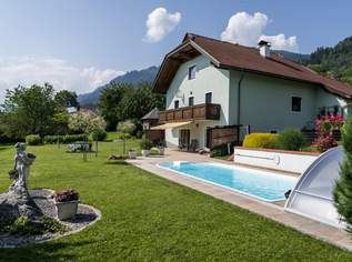 NEUER PREIS: Ein Traum am Obermillstätter Sonnenplateau - Landhaus, Pool und herrlicher Garten, 695000 €, Immobilien-Häuser in 9872 Millstatt am See