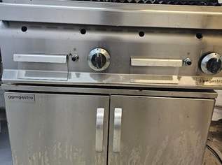 ggmGastro Profi Lavasteingrill mit Unterschrank – fast neuwertig, Edelstahl, 2 Brenner ggmGastro Profi Lavasteingrill mit Unterschrank – fast neuwertig, Edelstahl, 2 Brenner