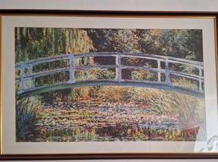 Claude Monet - Seerosen und japanische Brücke