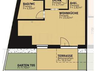 Erstbezug Alte Donau I Fertigstellung 08/26, 280500 €, Immobilien-Wohnungen in 1210 Floridsdorf