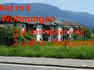 4x 2-Zimmer Wohnungen mit Mietgarantie für 48 Monate mit 4% Rendite. Solide Anlage. (14 Whng. bereits verkauft). - WOHNTRAUM, 341050.45 €, Immobilien-Gewerbeobjekte in 9711 Paternion