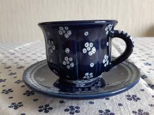 Gmundner Keramik Kaffeeservice dirndlblau 16teilig