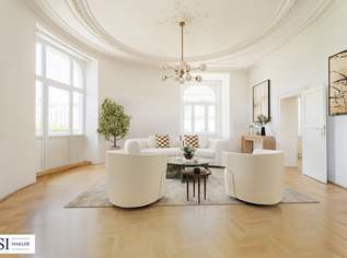 Helle Altbauwohnung mit Balkon zum Verlieben – mit Raum für Ihre Ideen, 1195000 €, Immobilien-Wohnungen in 1060 Mariahilf