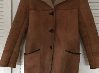 Echte Vintage Schaffell Lamfell Jacke