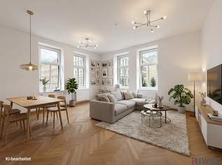 Sonnige 3-Zimmer Altbauwohnung nahe dem Augarten | Erstbezug nach Sanierung, 695000 €, Immobilien-Wohnungen in 1200 Brigittenau