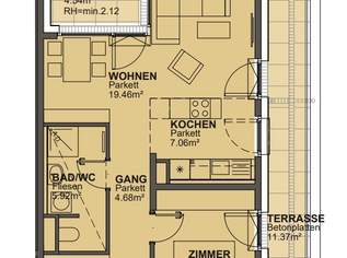 AKTION - 1. Monat Mietfrei - nähe Marchfeldkanal - Baujahr 2021, 987.47 €, Immobilien-Wohnungen in 1210 Floridsdorf