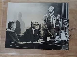 Original AP Pressefoto 1968 - Moshe Dayan Pressekonferenz - Nahostkonflikt, 55 €, Marktplatz-Antiquitäten, Sammlerobjekte & Kunst in 1200 Brigittenau