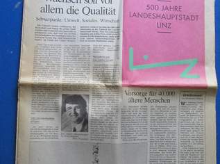 Oberösterreichische Nachrichten Jubiläumsausgabe 1990, 5 €, Marktplatz-Antiquitäten, Sammlerobjekte & Kunst in 4090 Engelhartszell an der Donau