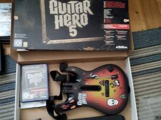 Playstation 2 (PS2) mit Guitar Hero 5 und Gitarre Playstation 2 (PS2) mit Guitar Hero 5 und Gitarre