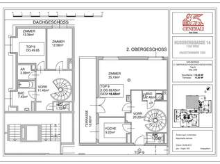 Wunderschöne 3 - Zimmer Maisonette mit Terrasse, 2500.01 €, Immobilien-Wohnungen in 1190 Döbling