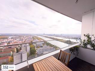 Exklusive möblierte Wohnung in den DANUBEFLATS mit phantastischem Ausblick, 1450 €, Immobilien-Wohnungen in 1220 Donaustadt