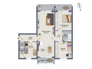 Ihr neues Zuhause Am Grünanger – großzügig und zentral gelegen, 169000 €, Immobilien-Wohnungen in 8130 Frohnleiten