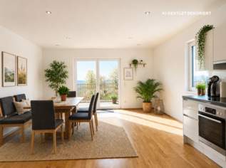 Feng-Shui-Oase in Ruhelage mit atemberaubendem Weitblick, 399000 €, Immobilien-Wohnungen in 4164 Schwarzenberg am Böhmerwald