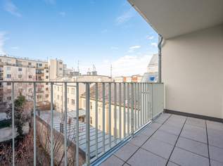 Herrlicher West-Balkon in den ruhigen Innenhof: 2-Zimmer-ERSTBEZUG in urbaner Lage mit optimaler Anbindung (Top 12), 1507.07 €, Immobilien-Wohnungen in 1120 Meidling