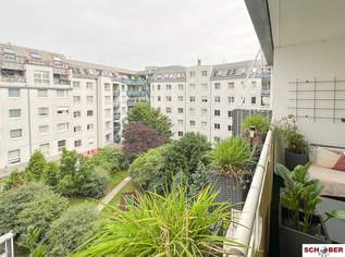 Hell und ruhig - Loggia mit Blick in den begrünten Innenhof, 380000 €, Immobilien-Wohnungen in 1200 Brigittenau