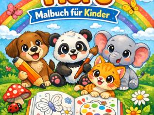 Süßes Tier‑Malbuch für Kinder (3–8 Jahre) – 88 Seiten, 10 €, Marktplatz-Bücher & Bildbände in 1010 Innere Stadt