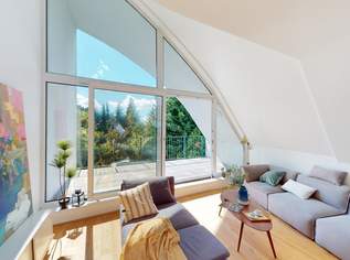Einzigartige 3-Zimmer DG-Maisonette mit großer Loggia nahe Grinzing, 899000 €, Immobilien-Wohnungen in 1190 Döbling