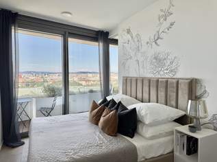 All in Miete - Doorman, Gym, Pool UND den schönsten Ausblick auf Stephansdom, Prater & Neue Donau, 2899.01 €, Immobilien-Wohnungen in 1220 Donaustadt
