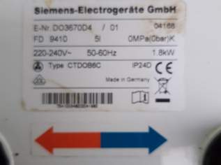 Siemens Kleinspeicher 5 L.