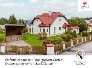 Großzügig Wohnen in traumhafter Lage | Einfamilienhaus in Saaß/Garsten mit Pool, großem Garten, Doppelgarage uvm., 590000 €, Immobilien-Häuser in 4400 Steyr Großzügig Wohnen in traumhafter Lage | Einfamilienhaus in Saaß/Garsten mit Pool, großem Garten, Doppelgarage uvm., 590000 €, Immobilien-Häuser in 4400 Steyr