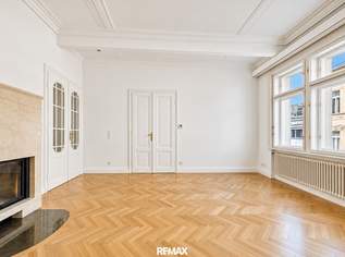 Repräsentative 5-Zimmer-Altbauwohnung mit 2 Balkonen & Garage, 3300 €, Immobilien-Wohnungen in 1040 Wieden