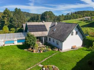 Sommer im eigenen Garten mit Pool, Kaminfeuer im Winter – ein Haus fürs ganze Jahr, 690000 €, Immobilien-Häuser in 3012 Gemeinde Wolfsgraben