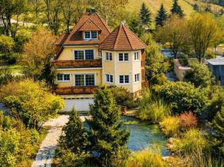 "Schlossvilla mit Weideland, Naturteichen & Freiheit!", 1443000 €, Immobilien-Häuser in 2551 Enzesfeld