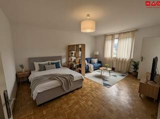 Singles aufgepasst! Sanierte, helle 1-Raum-Wohnung mit idealer Raumaufteilung in Steyr Münichholz: komfortabel, erschwinglich und mitten im Grünen! Praktischer Abstellraum, Aufzug und geräumiges Badezimmer inklusive! Jetzt mit KI-Visualisierung!, 457.44 €, Immobilien-Wohnungen in 4400 Steyr