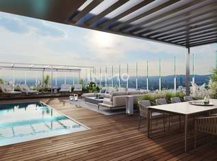Austria's highest Penthouse: Private Rooftop Pool Above the Danube, 15799000 €, Immobilien-Wohnungen in 1220 Donaustadt