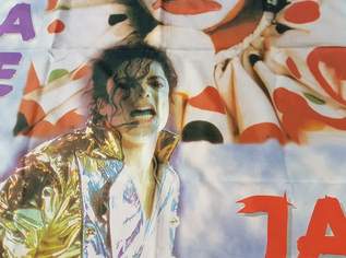 Michael Jackson - Stofftuch - riesig 150 x75 cm (verm. Seide) - Rarität