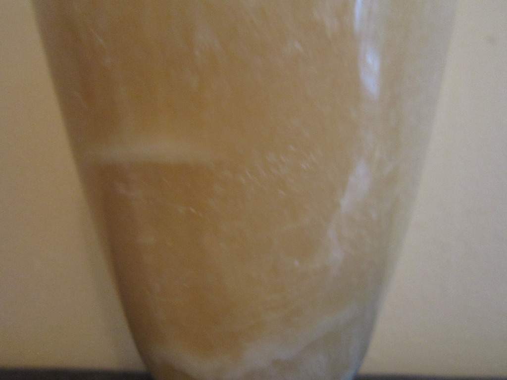 Schöne massive Onyx Vase - Naturstein - Marmor - Höhe: 17cm