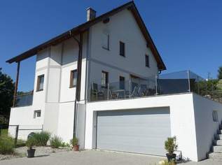 Wohnhaus in Siedlungsrandlage fast im Grünen mit Hochterrasse und kleinem Schwimmteich, 425000 €, Immobilien-Häuser in 4431 Haidershofen