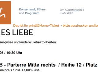 Konzertkarten - Das MUTH "Nenn es Liebe" - Stefan JÜRGENS, 80 €, Marktplatz-Genuss & Kulinarik in 2211 Pillichsdorf