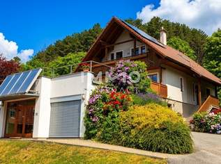 Weinliebhaber aufgepasst: Haus in Aussichtslage, unterkellert, Garage - mit Praxis/Einliegerwohnung/Büro, 549500 €, Immobilien-Häuser in 2763 Gemeinde Pernitz