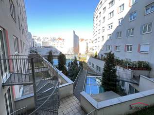 UNBEFRISTET und PROVISIONSFREI - Sanierungsbedürftige Büroetage in modernen Bürokomplex zu mieten!, 2445.03 €, Immobilien-Gewerbeobjekte in 1190 Döbling