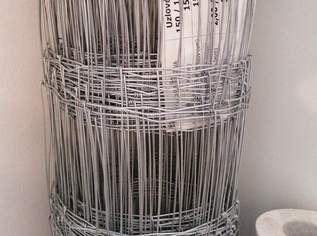 Knotengeflecht (Wildzaun) 150/15/14, verzinkt, neu (orig. Rolle), Höhe 150 cm/Länge 50 m, 95 €, Haus, Bau, Garten-Balkon & Garten in 1080 Josefstadt