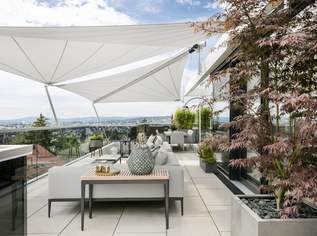 EXKLUSIVE MAISONETTE MIT BEEINDRUCKENDEM AUSBLICK UND POOL AUF DER DACHTERRASSE., 4840000 €, Immobilien-Wohnungen in 1190 Döbling