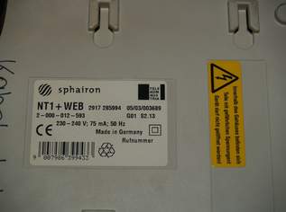 Sphairon  NT1+Web, 5 €, Marktplatz-Computer, Handys & Software in 1210 Floridsdorf