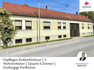 Gepflegtes Einfamilienhaus 4 Zimmer | Nebengebäude 2 Zimmer | Großer Garten | Schuppen und Werkstatt, 265000 €, Immobilien-Häuser in 2224 Obersulz Gepflegtes Einfamilienhaus 4 Zimmer | Nebengebäude 2 Zimmer | Großer Garten | Schuppen und Werkstatt, 265000 €, Immobilien-Häuser in 2224 Obersulz